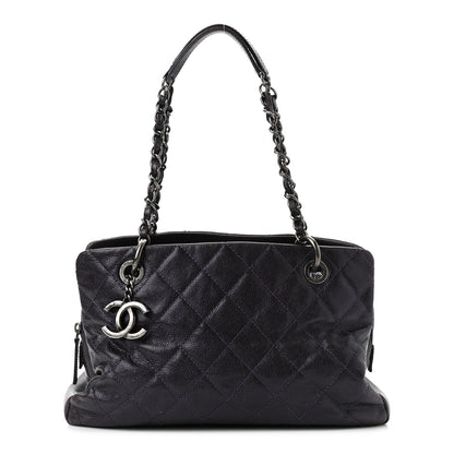 Chanel Iridescent Caviar Quilted Chic Shopping Tote Purple 1 of 11