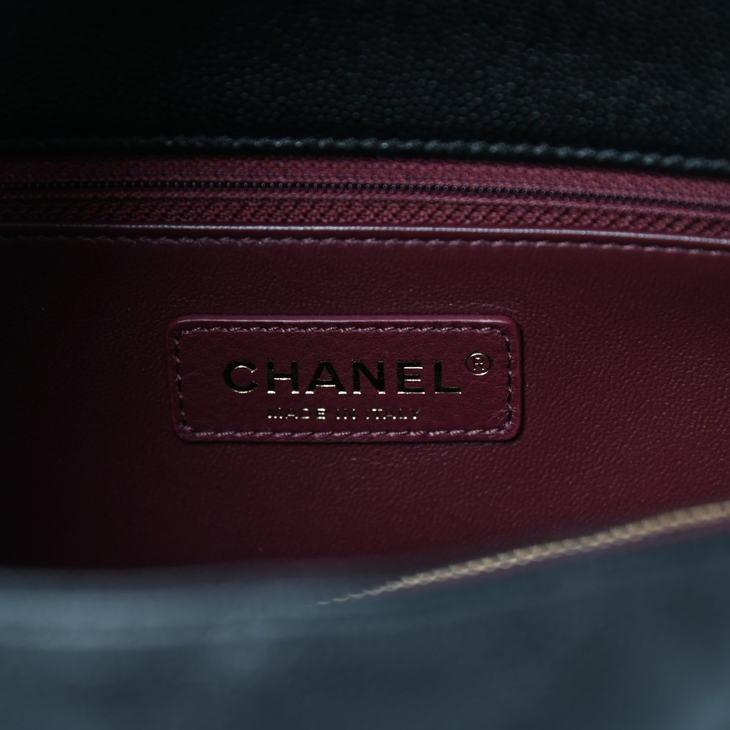 Caviar Quilted Small Coco Handle Flap Black