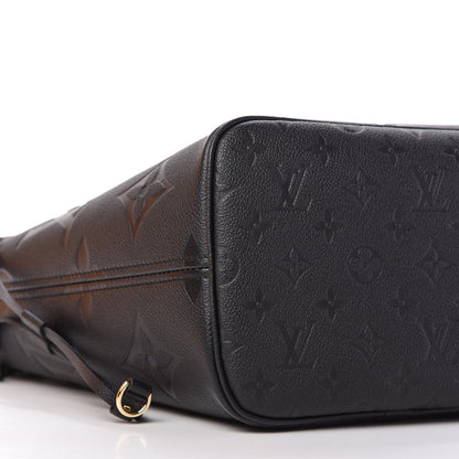 Louis Vuitton Empreinte Monogram Giant Neverfull MM Black 6 of 9