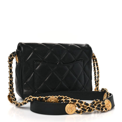 Chanel Caviar Quilted Small Twist Your Buttons Flap Black 3 of 10