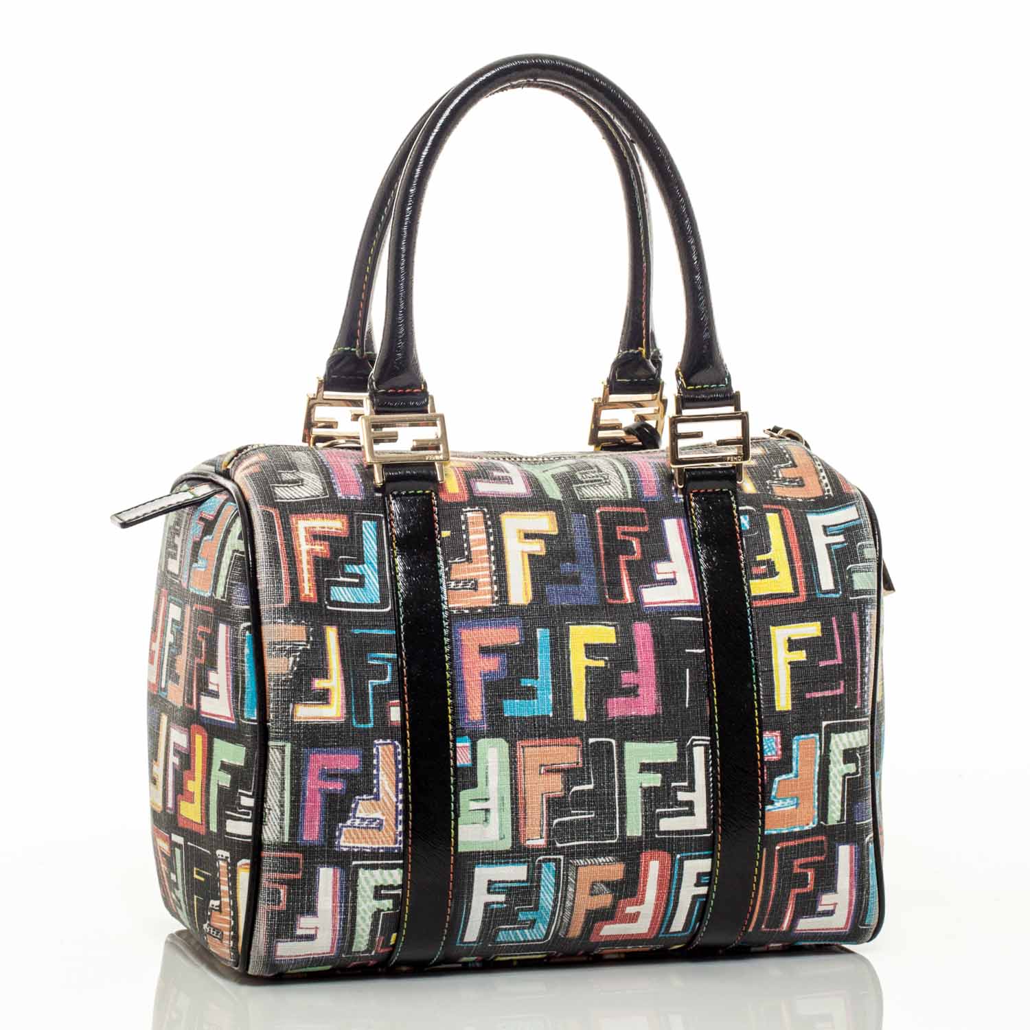 Fendi Zucca Spalmati FF Multicolor Forever Boston Black Multicolor 1 of 7