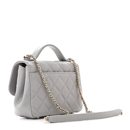 Chanel Caviar Quilted Small Business Affinity Flap Grey 3 of 11