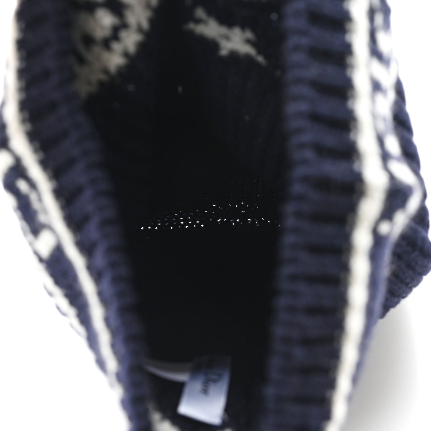 Wool Cashmere Star Beanie Blue Marine