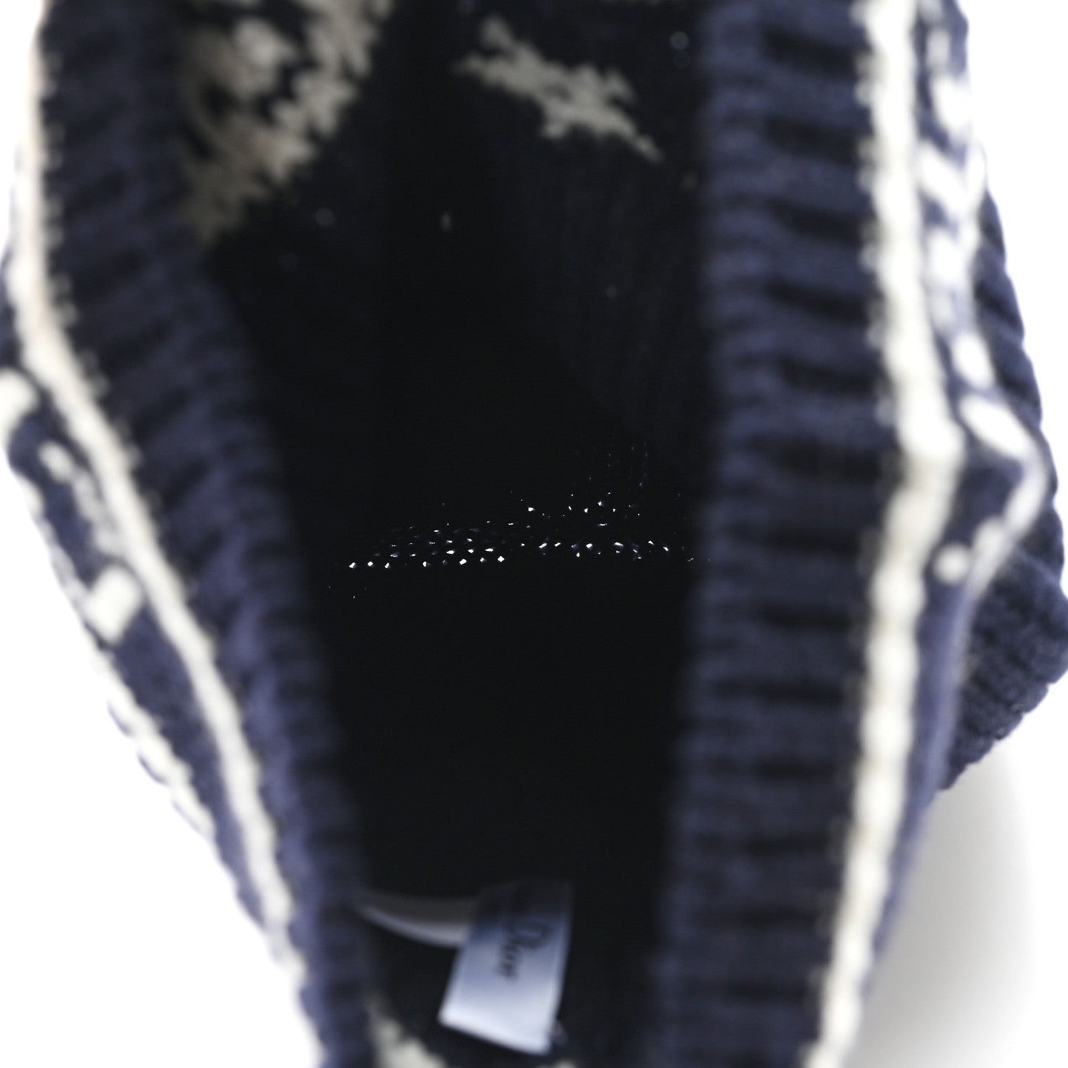 Christian Dior Wool Cashmere Star Beanie Blue Marine 4 of 5