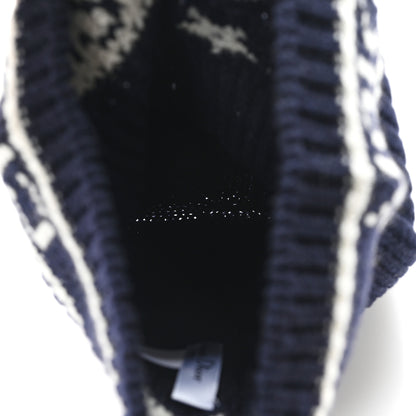 Christian Dior Wool Cashmere Star Beanie Blue Marine 4 of 5