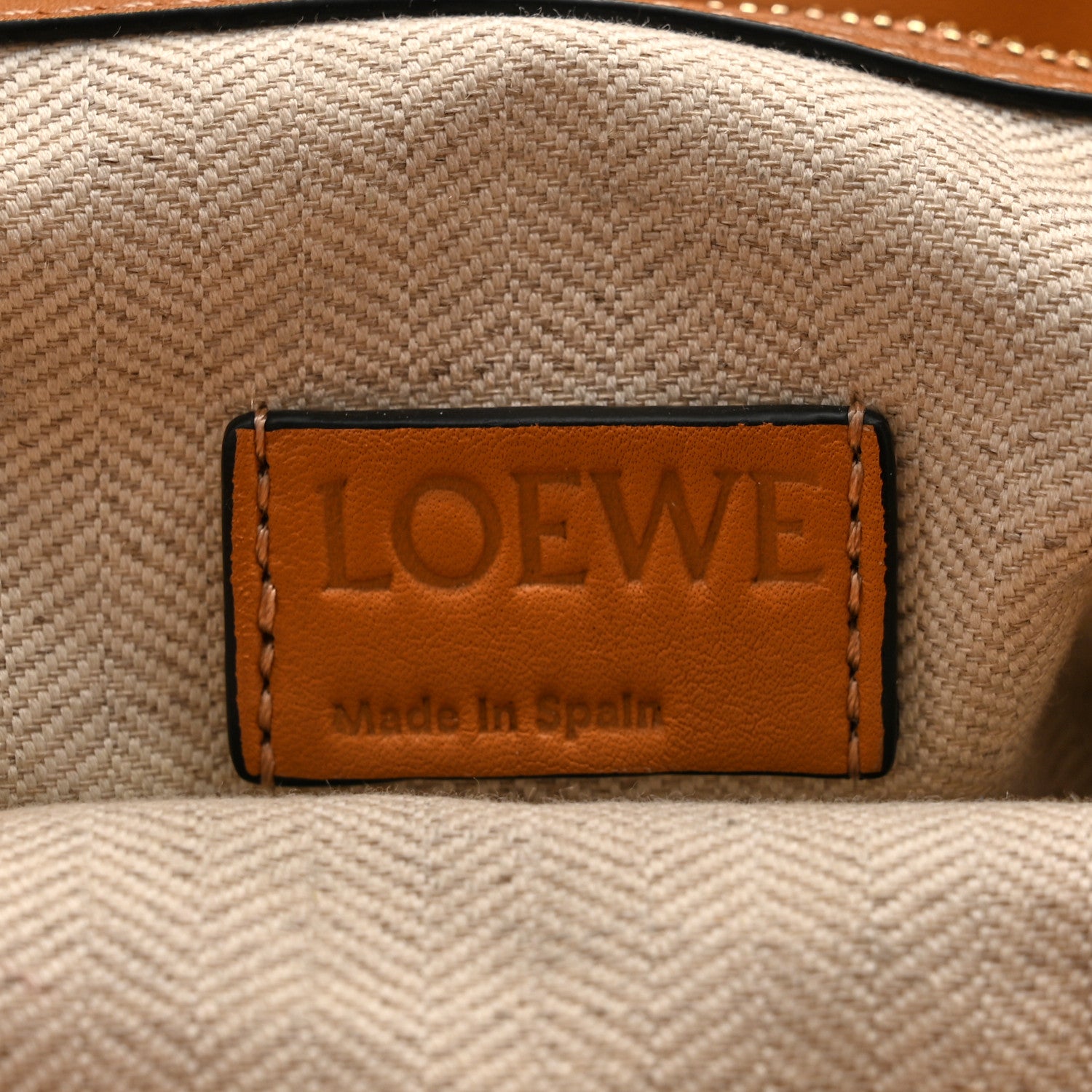Loewe Calfskin Large Flamenco Knot Bag Warm Desert 6 of 10