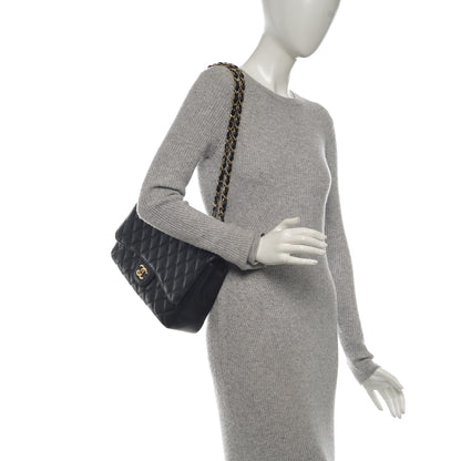 Chanel Caviar Quilted Jumbo Single Flap Black 2 of 7
