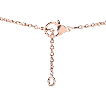 Hermes 18K Rose Gold Diamond Finesse Pendant Necklace 4 of 5