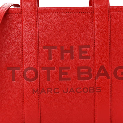 Marc Jacobs Grained Calfskin Medium The Tote Bag True Red 9 of 11