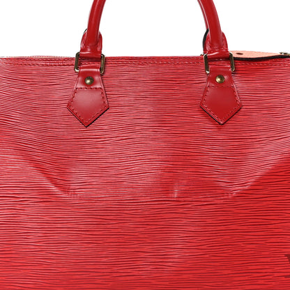 Louis Vuitton Epi Speedy 30 Castillan Red 8 of 13