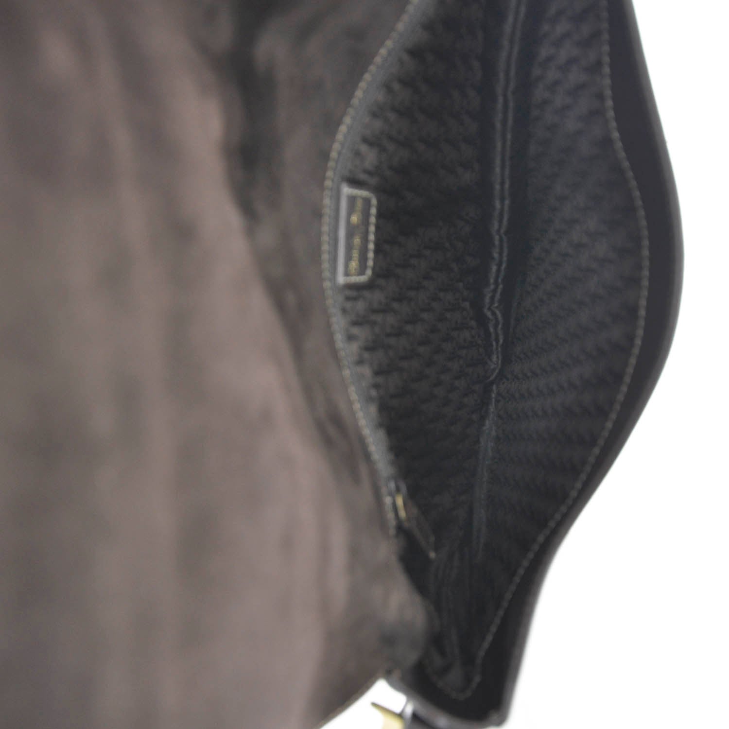 Christian Dior Leather Baudrier Saddle Bag Brown 12 of 12