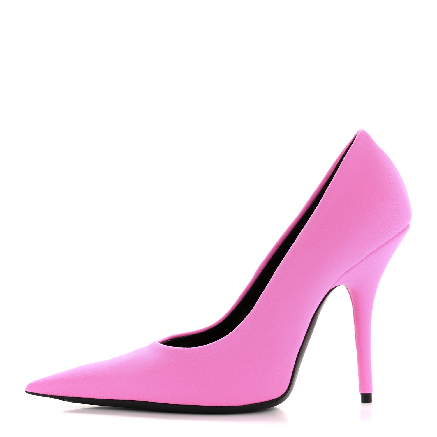 Balenciaga Spandex Knife Pointed 110mm Pumps 37.5 Fluo Pink 1 of 9