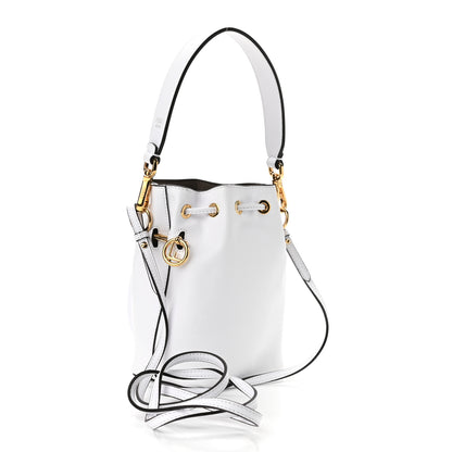 Fendi Vitello Cruise F is Fendi Mini Mon Tresor Bucket Bag Optical White 3 of 13