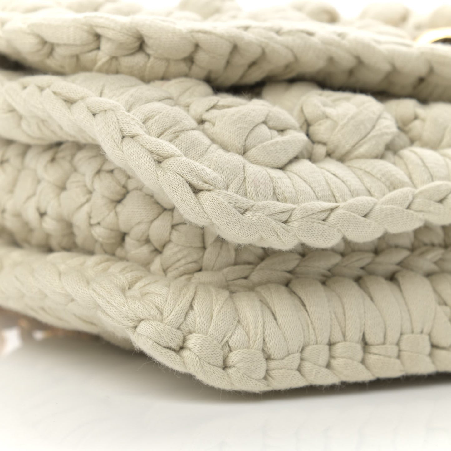 Jersey Crochet Shoulder Bag Plaster