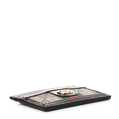 Gucci GG Supreme Monogram Ophidia Card Holder Brown 4 of 11