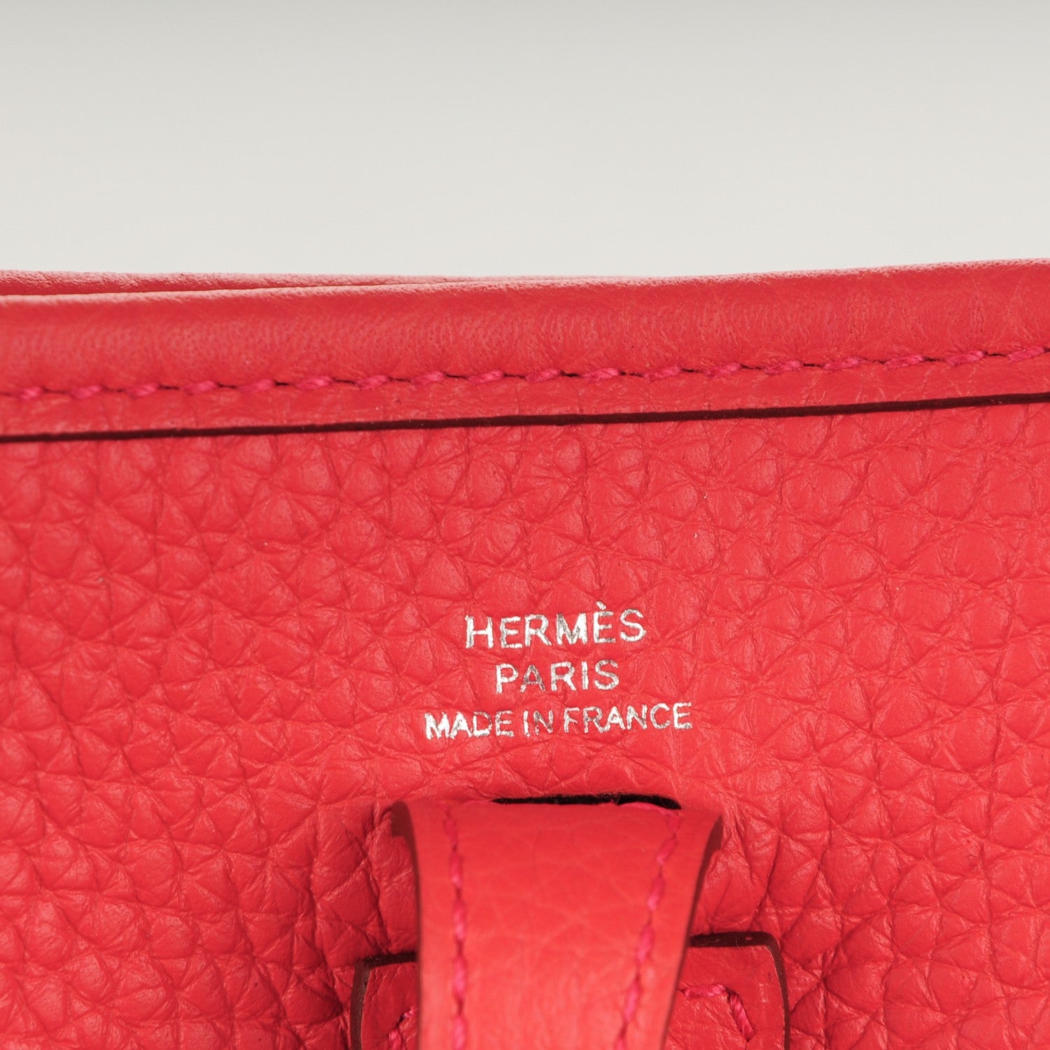 Hermes Taurillon Clemence Amazone Evelyne TPM Bougainvillea Rouge Pivoine 6 of 7