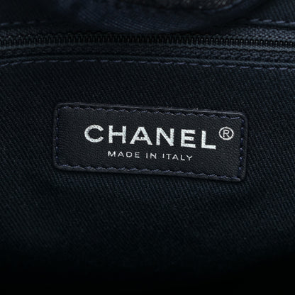 Chanel Denim Medium Deauville Tote Dark Blue 6 of 13