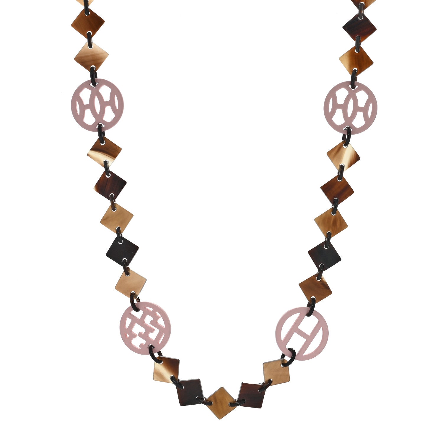 Hermes Buffalo Horn Lacquer Lena Necklace 1 of 4