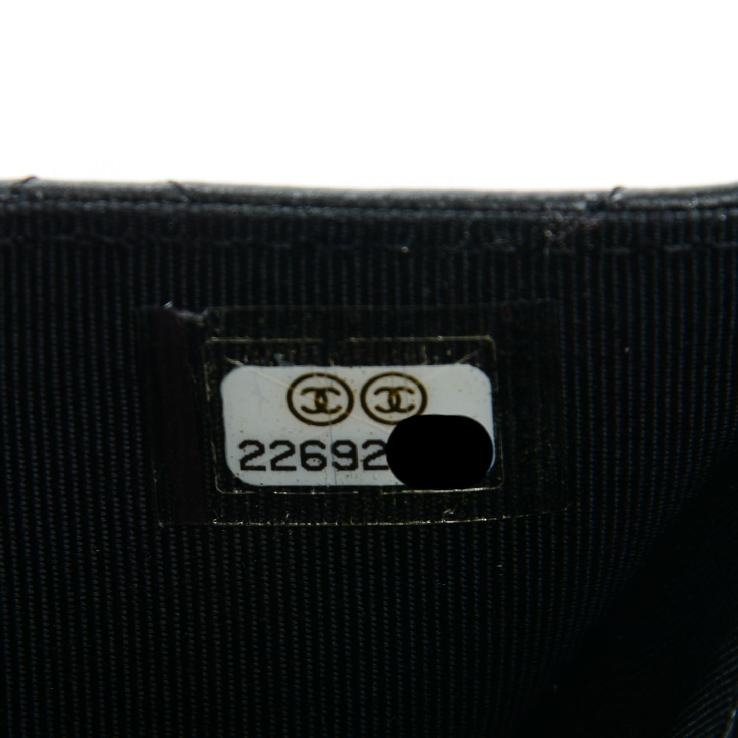 Lambskin Quilted Flap Card Holder Black