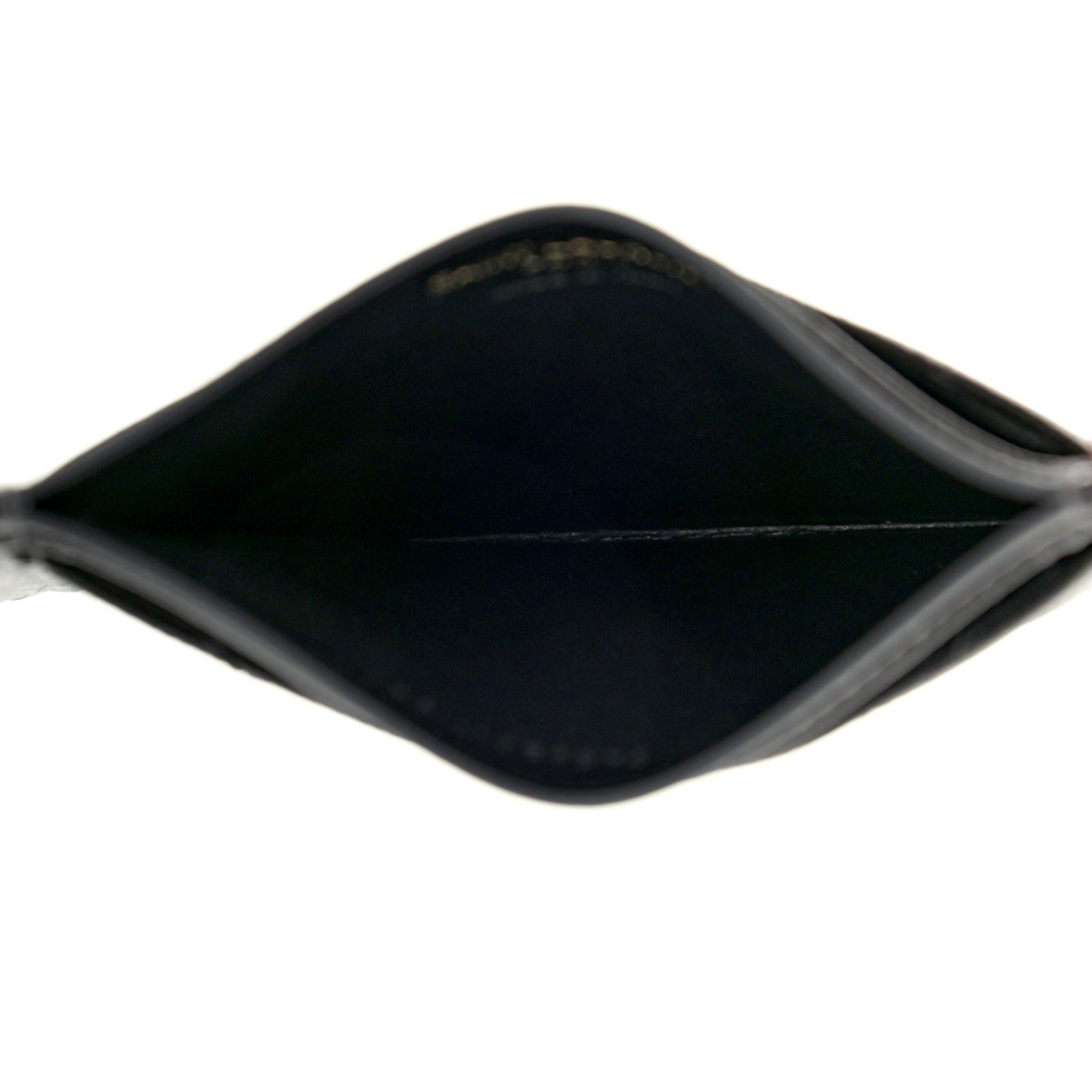 Grain De Poudre Matelasse Chevron Monogram Credit Card Case Storm