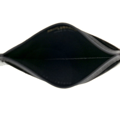 Saint Laurent Grain De Poudre Matelasse Chevron Monogram Credit Card Case Storm 5 of 7