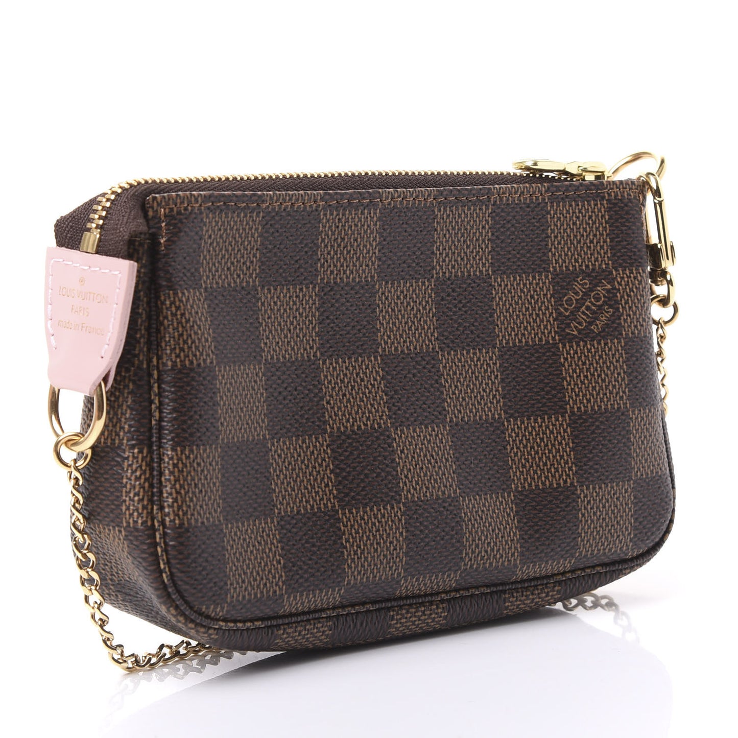 Damier Ebene 2020 Christmas Animation Big Wheel Mini Pochette Accessories Rose Ballerine