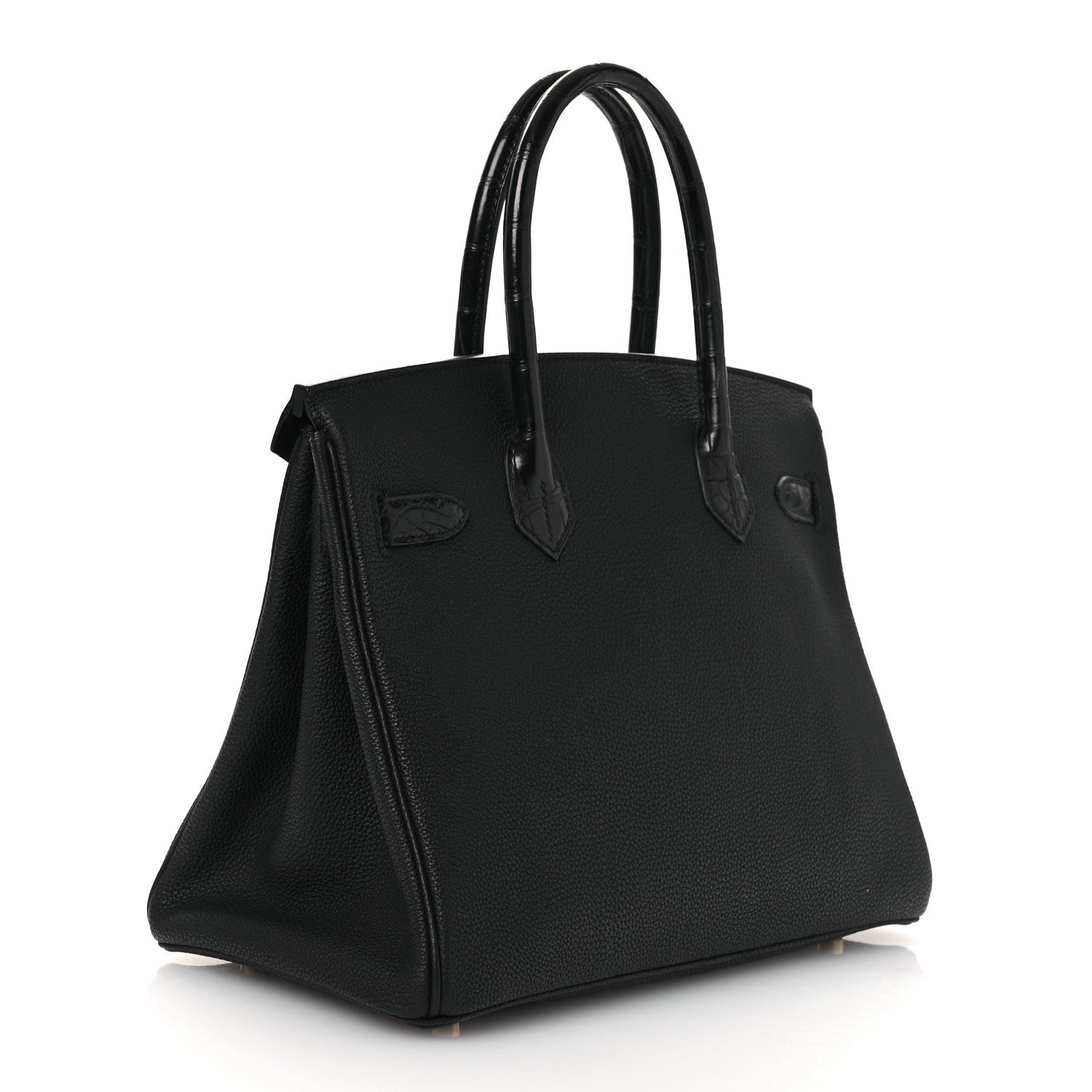 Hermes Togo Matte Alligator Birkin Touch 30 Black 3 of 13