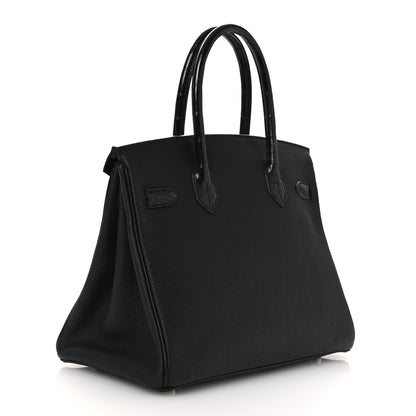 Hermes Togo Matte Alligator Birkin Touch 30 Black 3 of 13