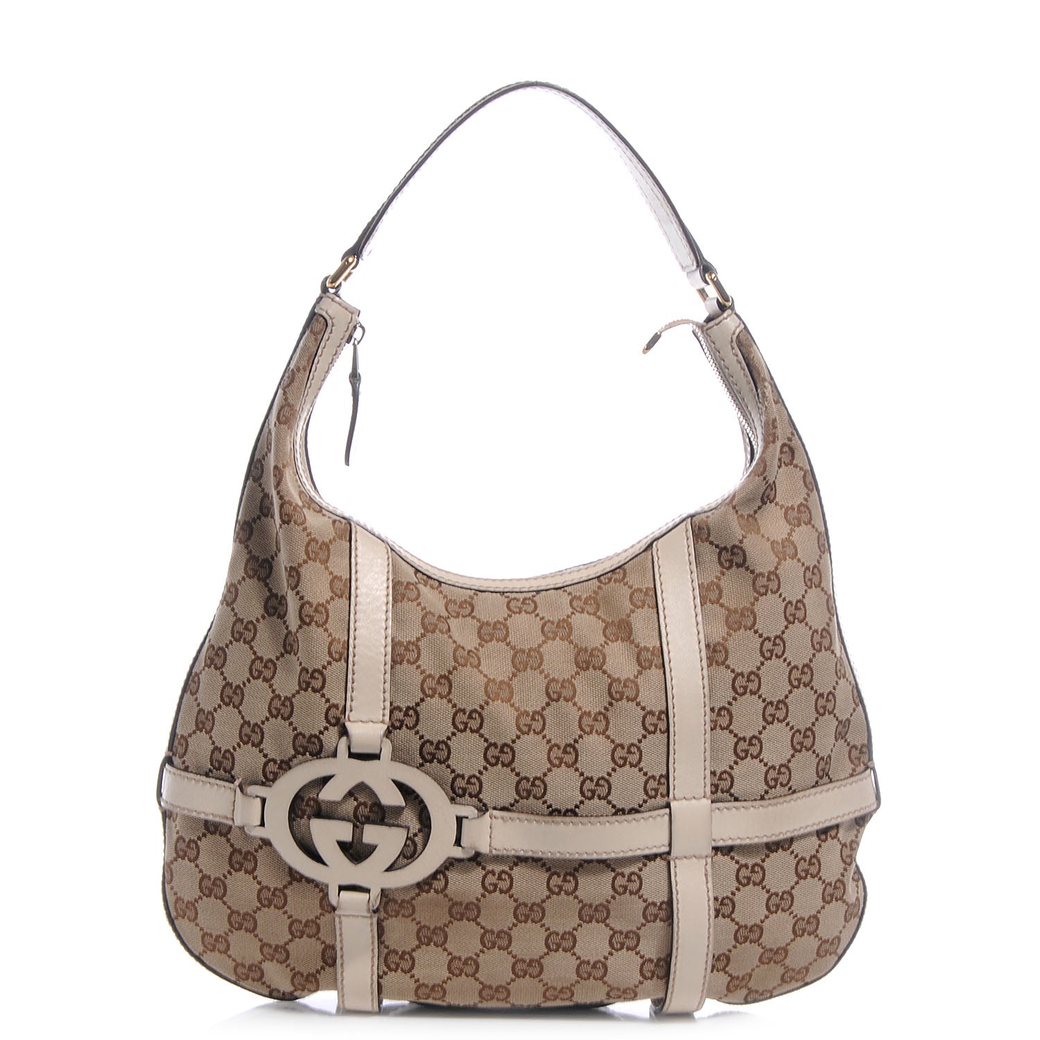 Gucci Monogram GG Royal Hobo Ivory 1 of 9