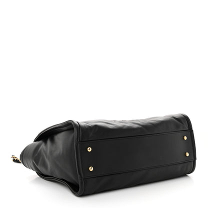 Chanel Calfskin Small Deauville Tote Black 5 of 14