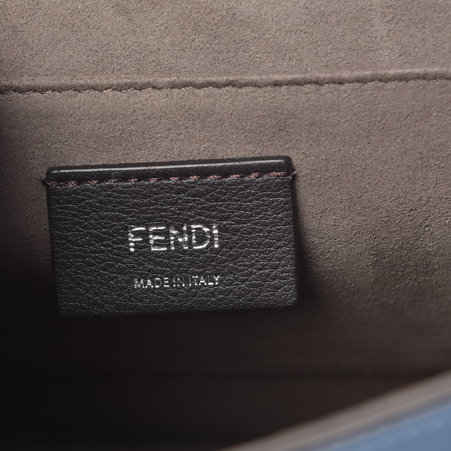 Vitello Century Opaco F is Fendi Kan I Shoulder Bag Ceruleo
