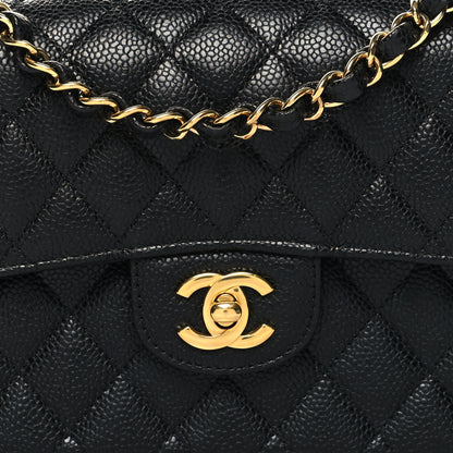 Chanel Caviar Quilted Small Double Flap Black 8 of 11