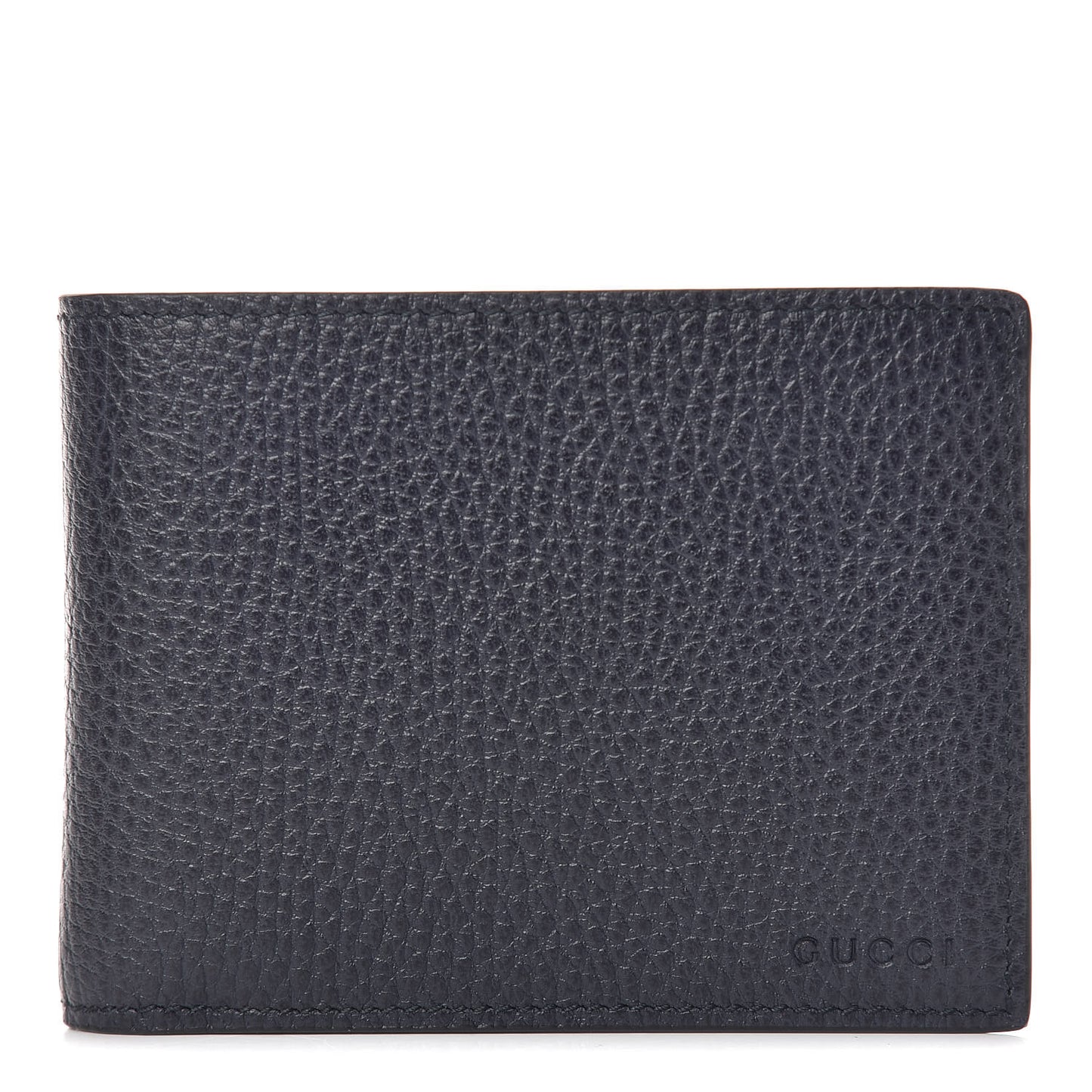 Calfskin Bi-Fold Wallet Dark Blue