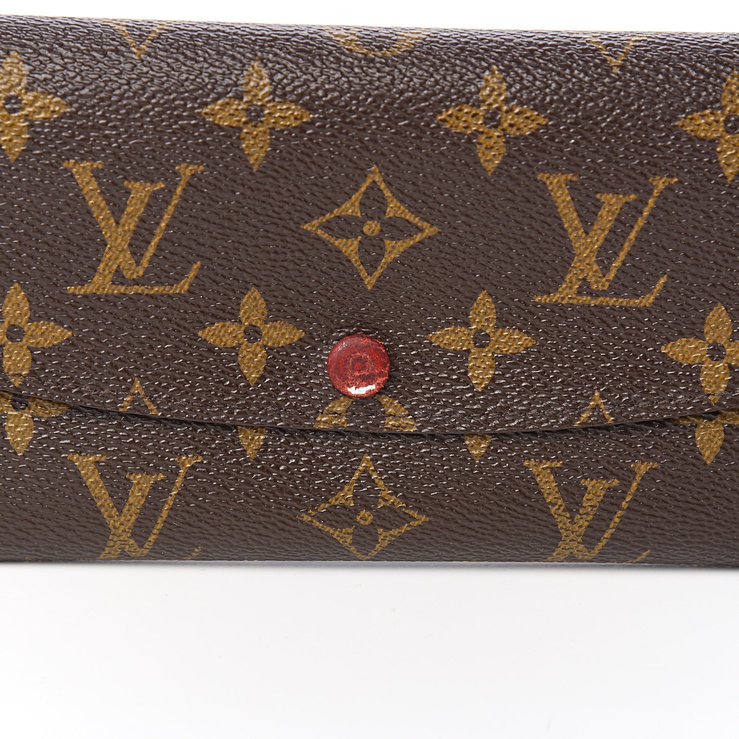 Monogram Emilie Wallet Red