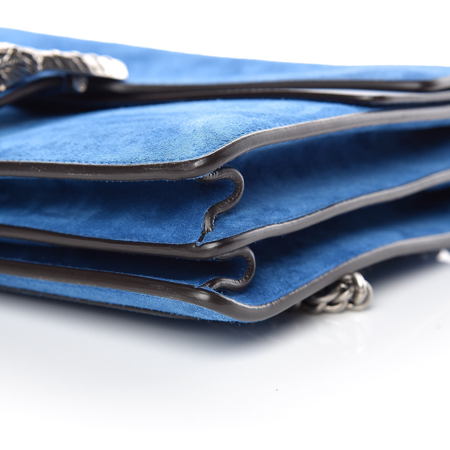Gucci Suede Medium Dionysus Shoulder Bag Blue 6 of 14