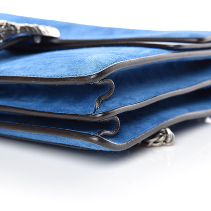 Gucci Suede Medium Dionysus Shoulder Bag Blue 6 of 14