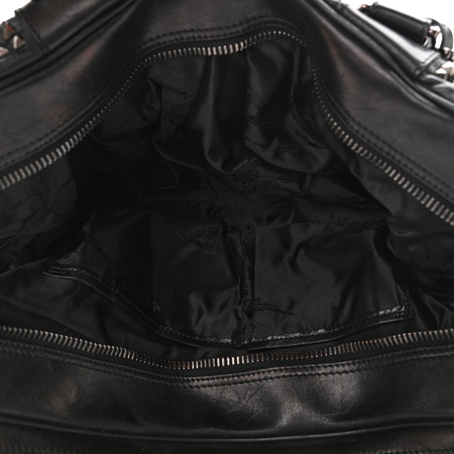 Burberry Prorsum Calfskin Studded Knight Satchel Black 5 of 15