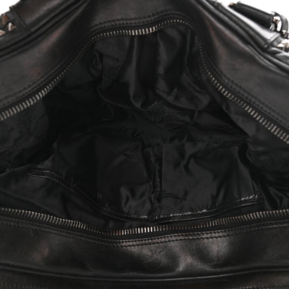Burberry Prorsum Calfskin Studded Knight Satchel Black 5 of 15