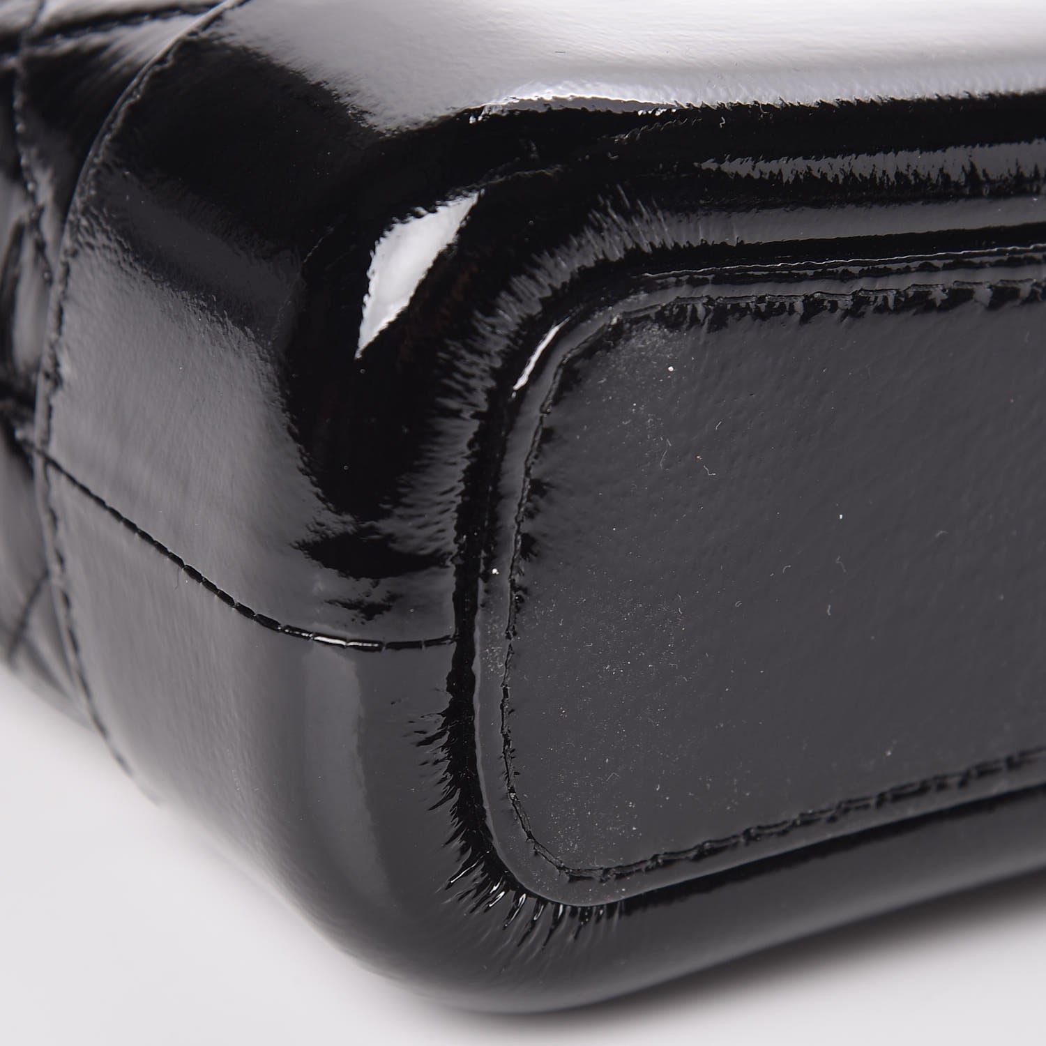 Chanel Patent Goatskin Quilted Small Gabrielle Hobo Black 8 of 10
