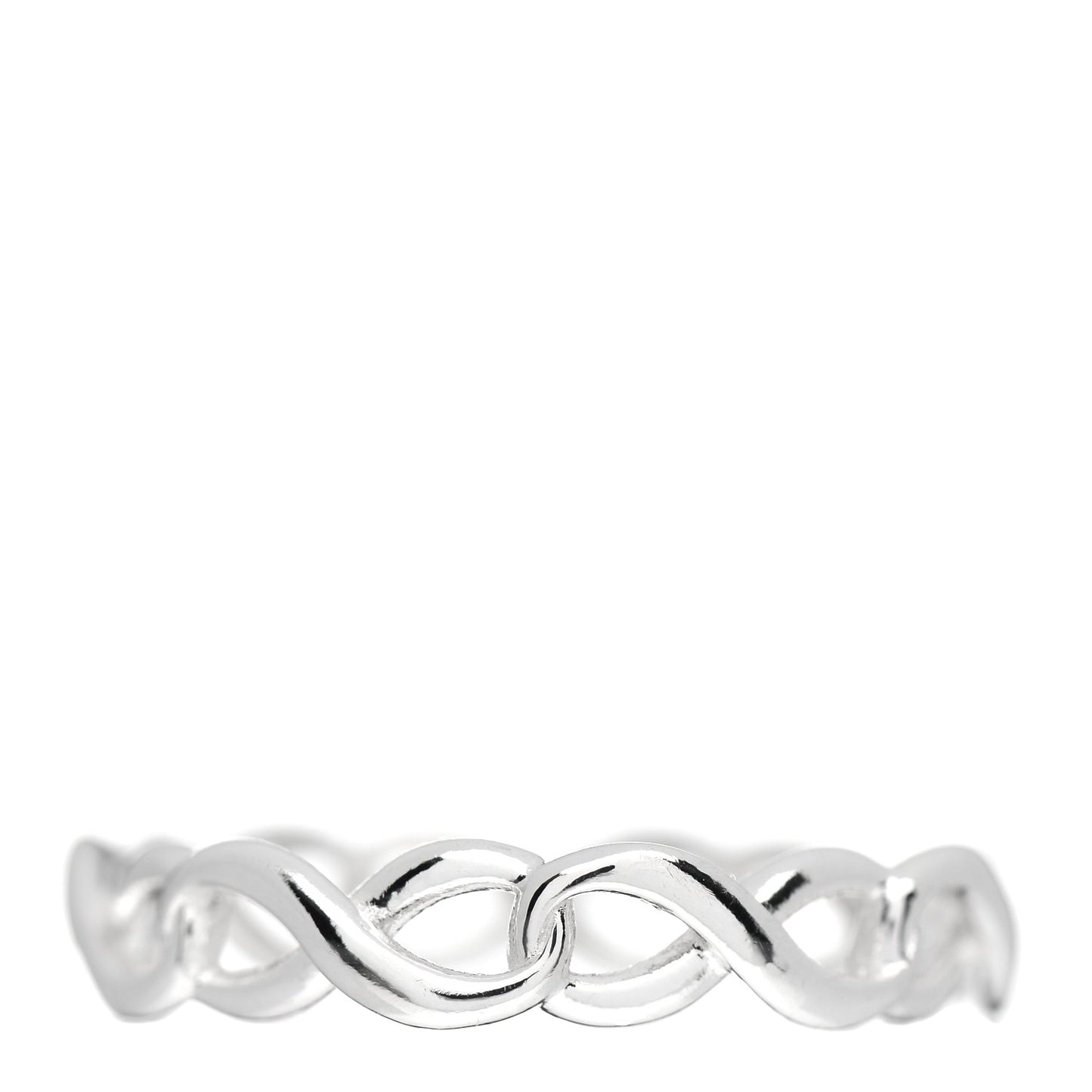 Sterling Silver Narrow Infinity Band Ring 52 6