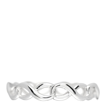Tiffany Sterling Silver Narrow Infinity Band Ring 52 6 3 of 5