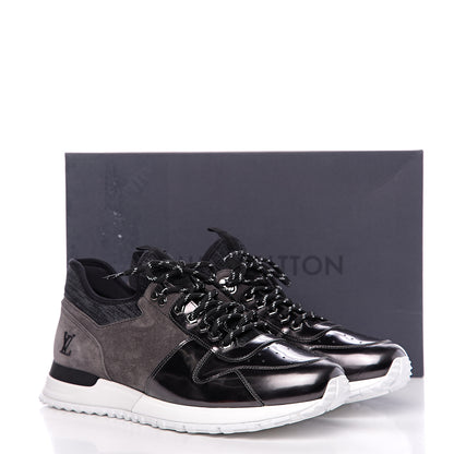 Louis Vuitton Metallic Patent Suede Run Away Sneakers 9 Grey 8 of 8