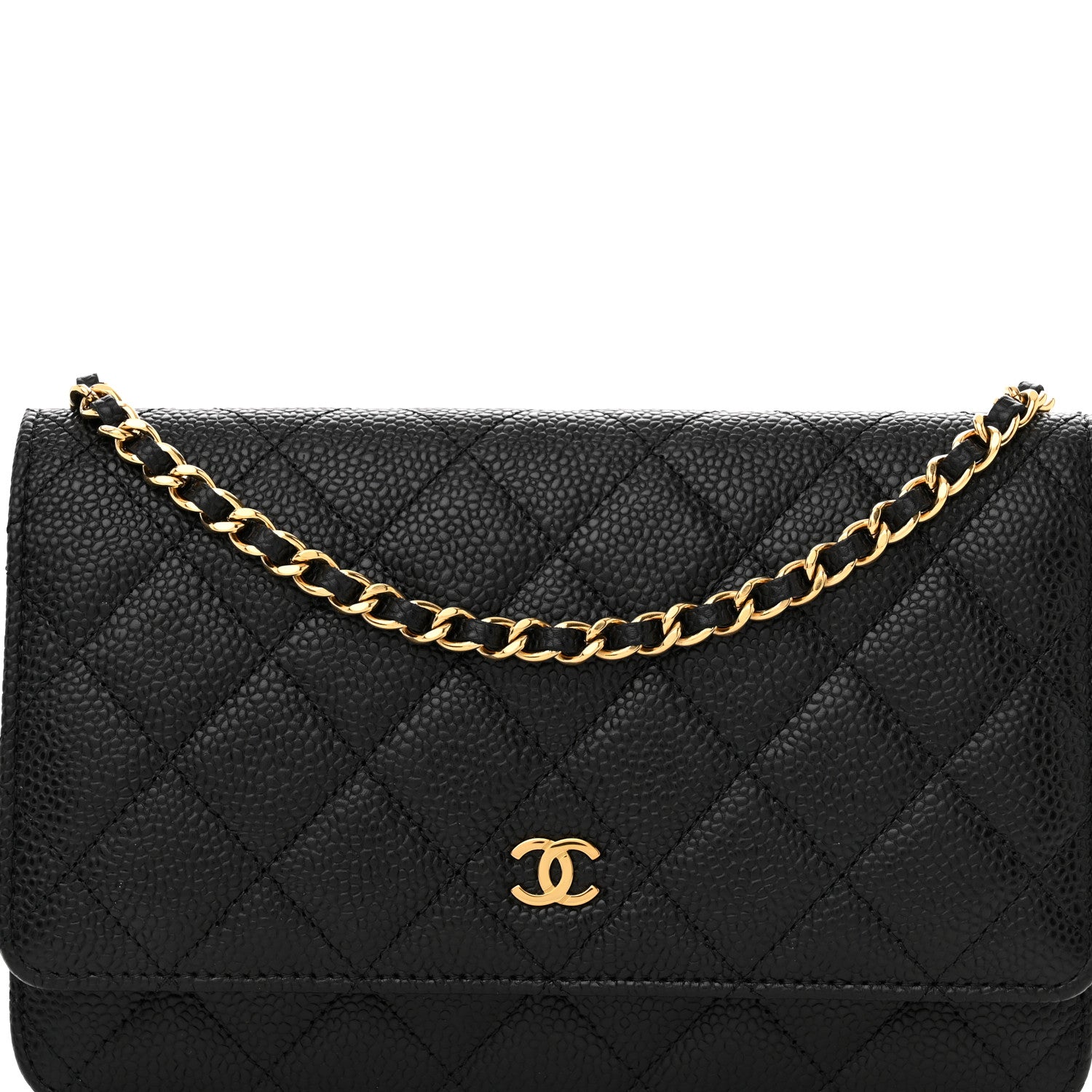 Chanel Caviar Quilted Wallet on Chain WOC Black 9 of 12