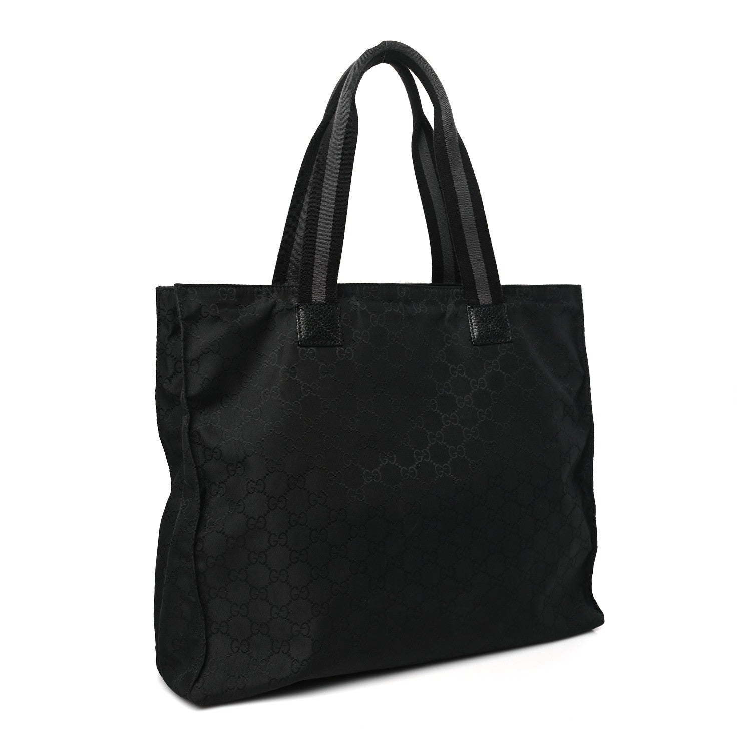 Gucci Nylon Monogram Tote Black 3 of 11
