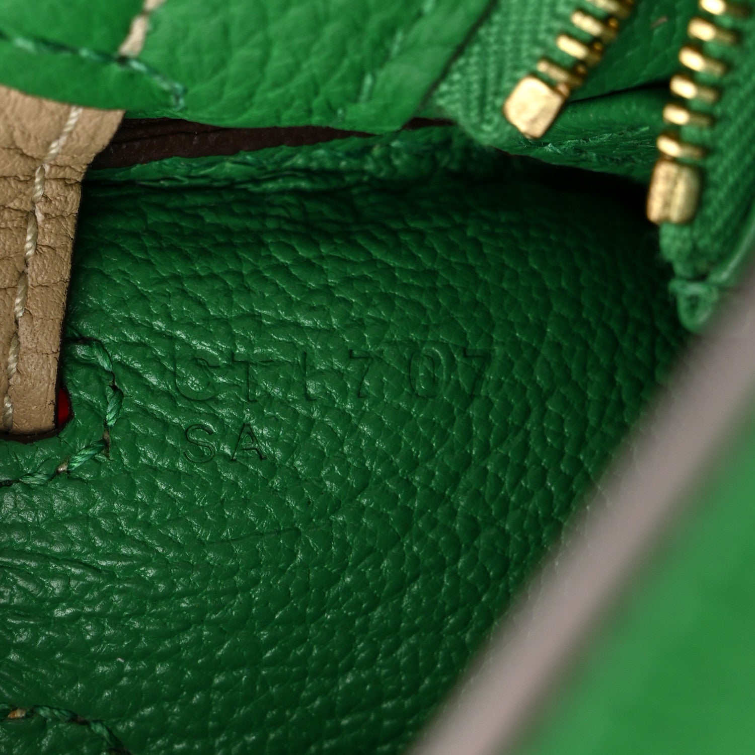 Hermes Togo Horseshoe Kelly Retourne 25 Bambou Trench 7 of 10
