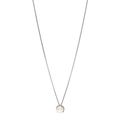 David Yurman Sterling Silver Pearl 8mm Petite Chatelaine Pendant Necklace 1 of 4