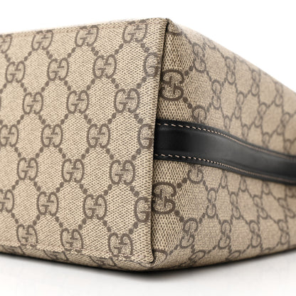 Gucci GG Supreme Monogram Emblem Mini Bucket Bag Beige Dark Brown Black 11 of 12