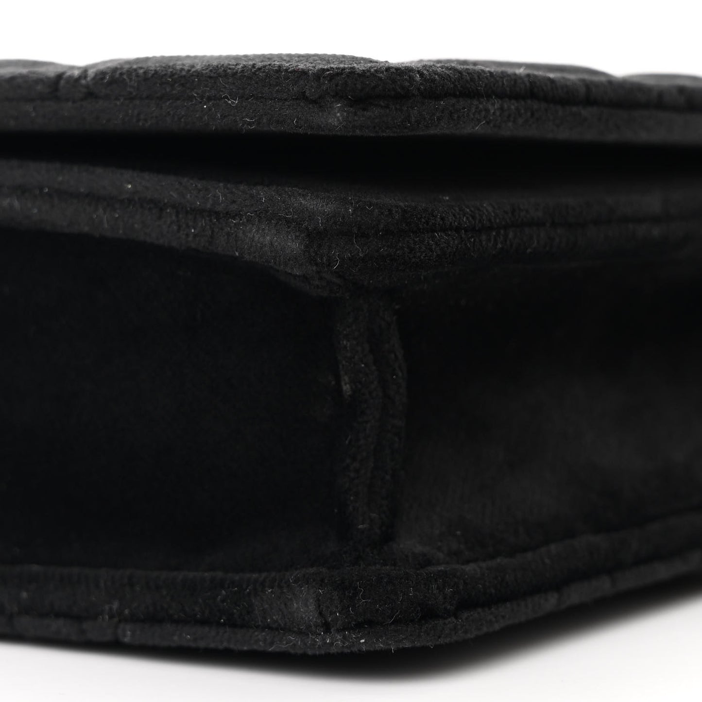 Velvet Cannage Lady Dior Convertible Clutch Black