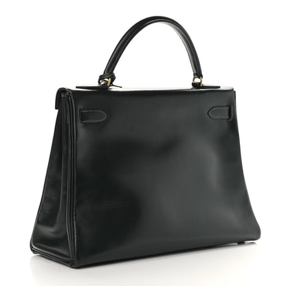 Hermes Box Kelly Retourne 32 Vert Fonce 2 of 15