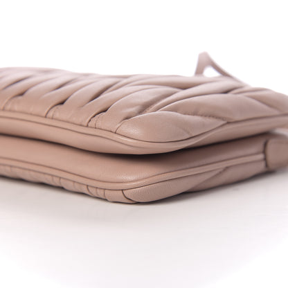 Miu Miu Nappa Matelasse Double Zip Crossbody Cammeo 8 of 9